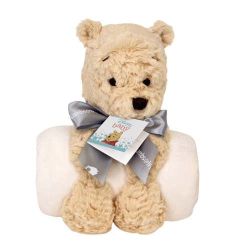 Disney Baby Classic Winnie the Pooh Blanket & Plush Baby Gift Set – Lambs & Ivy