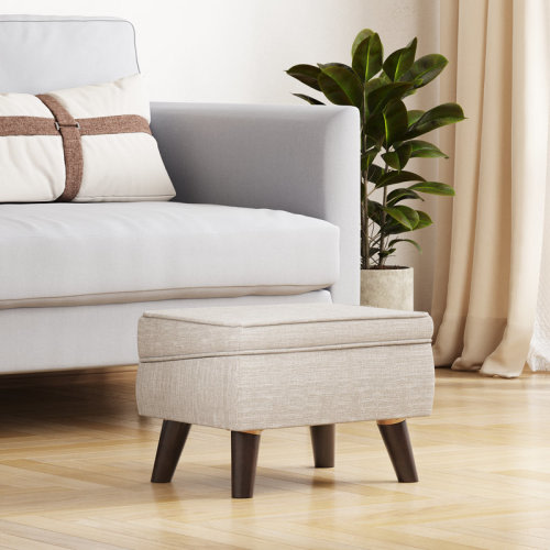 George Oliver 15.75" Wide Rectangle Storage Ottoman Stool, Entryway Ottoman Chairs,Footstools & Reviews | Wayfair