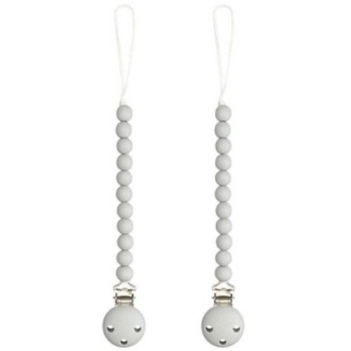 Pacifier Clip for Boys and Girls by Comfy Cubs - Grey