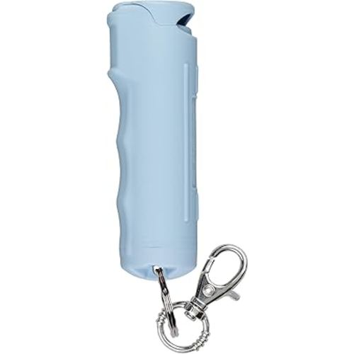 SABRE Pepper Gel with Fast Flip Top, Maximum Strength OC Spray, Snap Clip for Easy Carry and Fast Access, Finger Grip for More Accurate and Faster Aim, UV Marking Dye, 0.54 fl oz, Easy to Use Safety