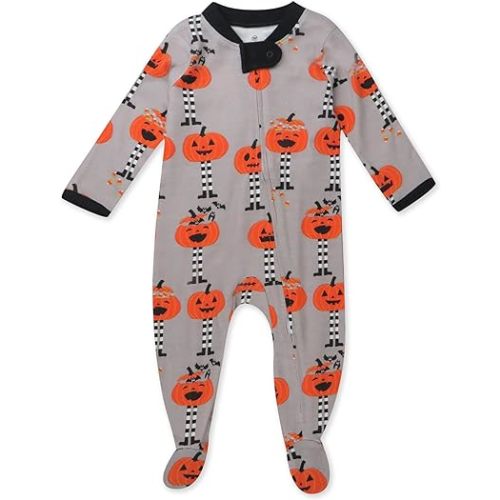 HonestBaby Baby Celebration Sleep & Play Footed One-Piece Pajama Sleeper 100% Organic Cotton