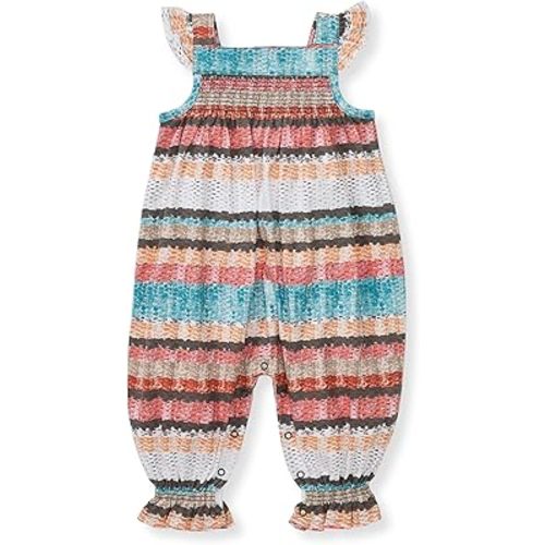 Burt's Bees Baby Baby Girls Romper - 100% Organic Cotton, One-Piece Shortall Girl Outfit for Sizes Newborn to 24 Months