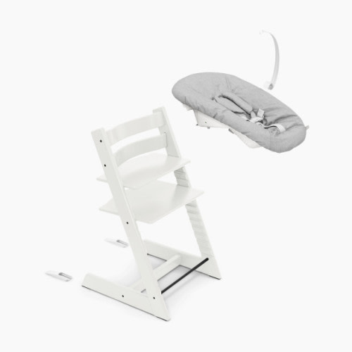 Tripp Trapp Chair and Newborn Set - White