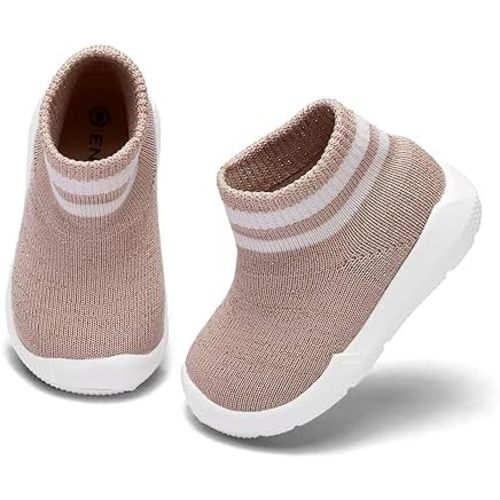 Engtoy Baby Shoes Baby Sock Shoes Baby Walking Shoes Infant Non-Slip Breathable Slippers with Soft Rubber Sole Baby Boys Girls Slip On Sneakers