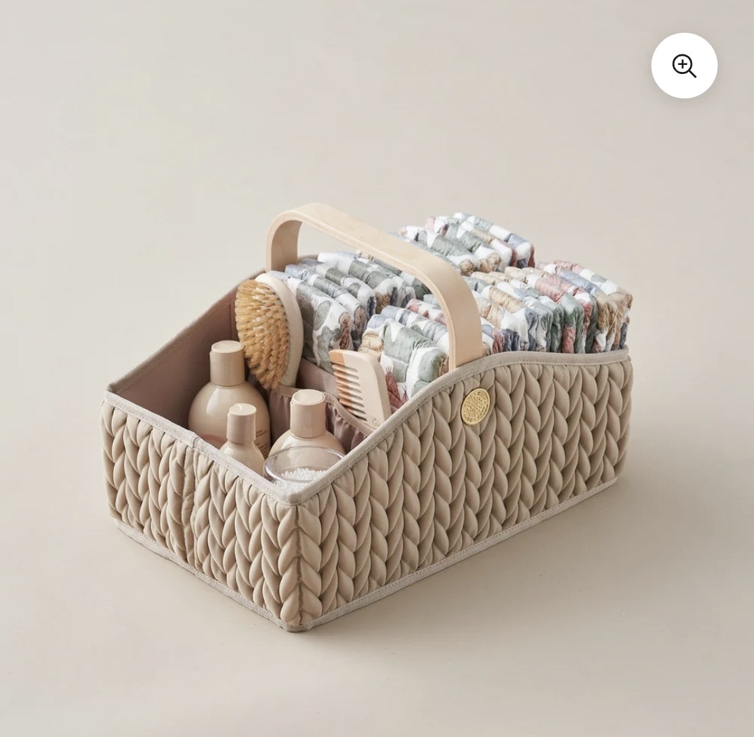 HAPP Brand Diaper Caddy - Beige