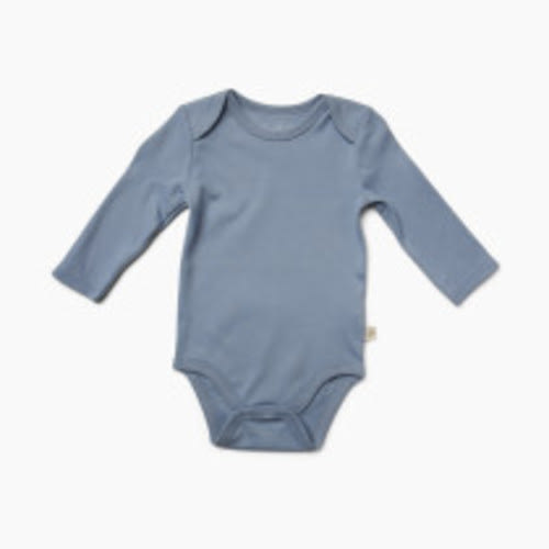 Tiny Kind Solid Long Sleeve Bodysuit - Ashley Blue, 9-12 M