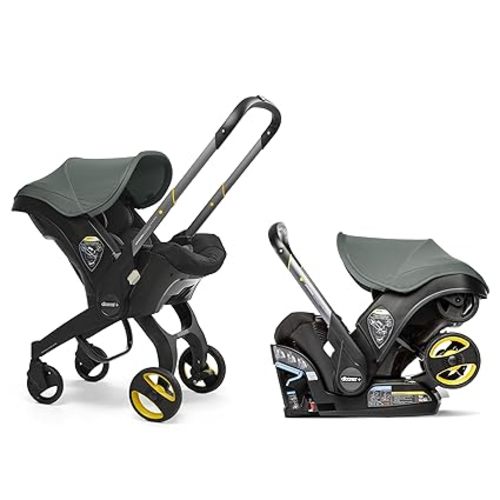 Doona Car Seat & Stroller, Slate Green - All-in-One Travel System