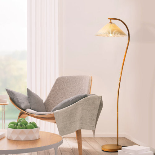 Novogratz Evangeline Wood Floor Lamp & Reviews | Wayfair