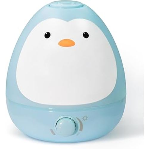 Earnest Living Baby 3-in-1 Cool Mist Humidifier with Essential Oil Diffuser + Nightlight, BPA Free Phenol Free Humidifier for Kids Bedroom, Nursery + Large Rooms, Whisper-Quiet, Auto Shut Off