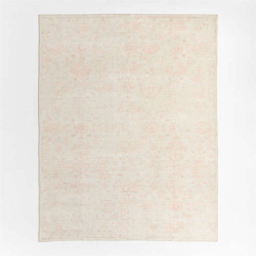 Hana Pink Floral Washable Area Rug 4'x6'