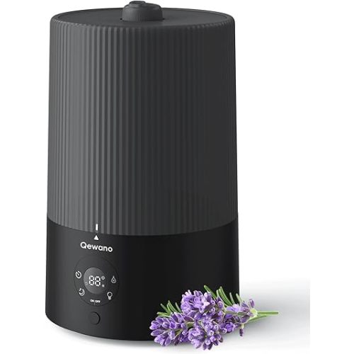 Humidifiers for Bedroom, 4L Top Fill Cool Mist Humidifiers with Oil Diffuser and Nightlight, Ultrasonic Air Humidifier for Home Baby Nursery & Plants,Large Room, Lasts Up to 50 Hours, Auto Shut-Off