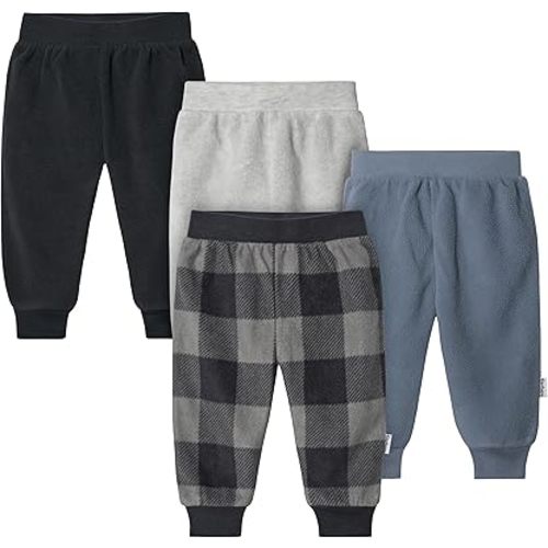 Gerber Baby-Boys 4-Pack Microfleece Pants