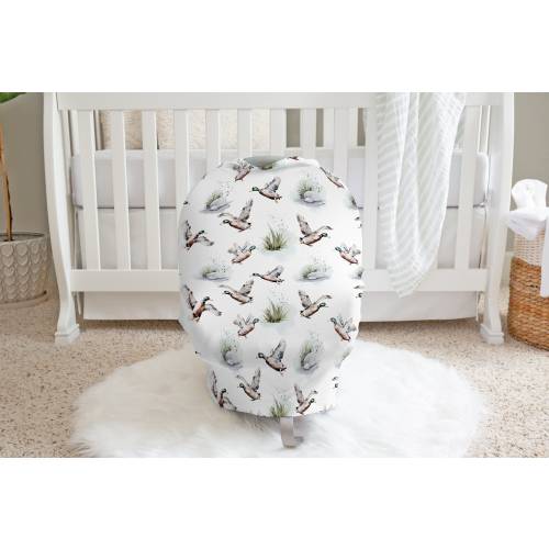 Mallard Duck Car Seat Cover, Duck Hunting Baby Nursery, Stretchy Boy Breast Feeding Wrap, Mallard Duck Crib Bedding, Boy Baby Shower Gift
