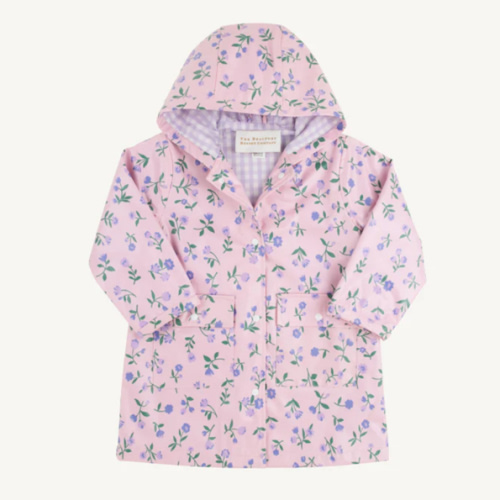 Liquid Sunshine Slicker - Tuxedo Park Tulips with Lauderdale Lavender
