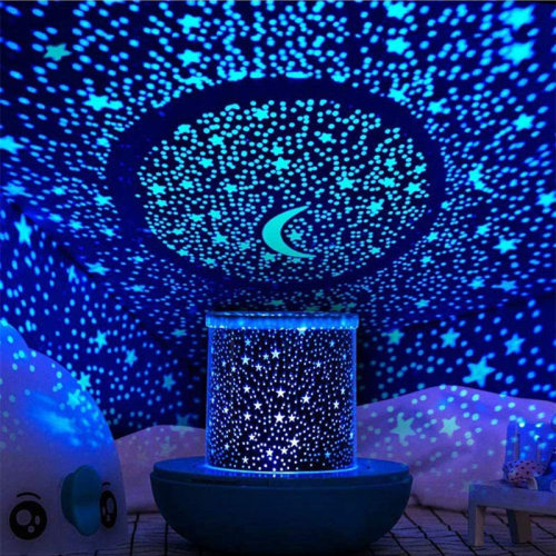 CG INTERNATIONAL TRADING Remote Control And Timer Design Seabed Starry Sky Rotating LED Star Projector For Bedroom, Night Light For Kids, Night Color Moon Lamp For Children Baby Teens Adults(Blue) | Wayfair