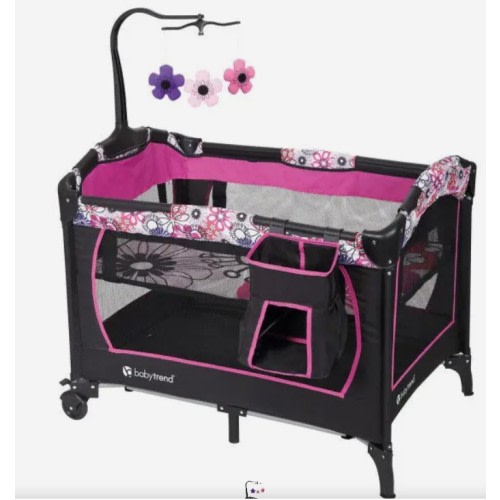 Baby Trend Nursery Center Playard | Playard with Removable Full-Size Bassinet