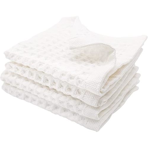 sea me at home Waffle Washcloths Set, 100% Turkish Cotton