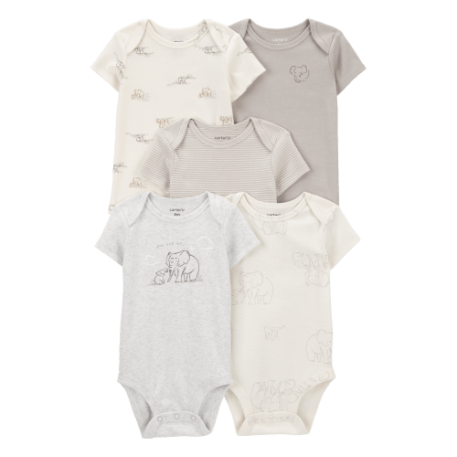 Baby 5-Pack Short-Sleeve Bodysuits - Carter's | Carter's