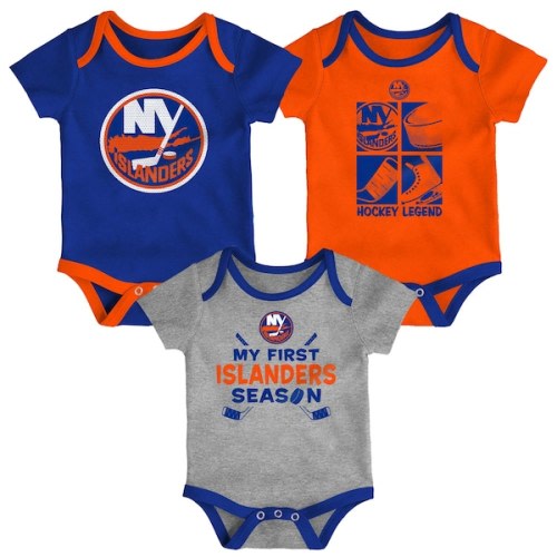 New York Islanders Newborn & Infant Legend Three-Piece Bodysuit Set