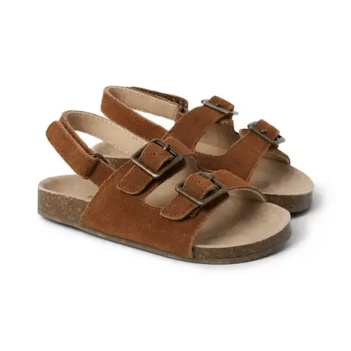 Boy Brown Suede Buckle Sandal by Janie and Jack