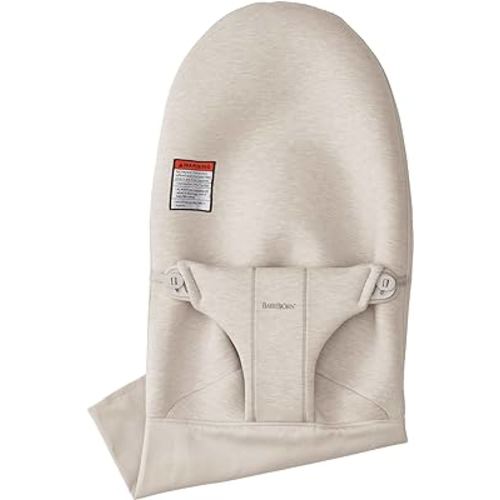 BabyBjörn Fabric Seat Bouncer Bliss, 3D-Jersey, Light Beige