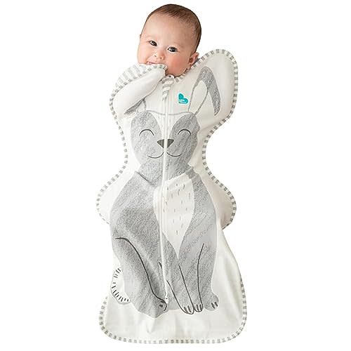 Love to Dream Swaddle, Baby Sleep Sack, Swaddle Up Self-Soothing Swaddles for Newborns, Get Longer Sleep, Snug Fit Helps Calm Startle Reflex, 1.0 TOG Sleep Sack, 1.0 TOG, 8-13lbs, Stevie Gray