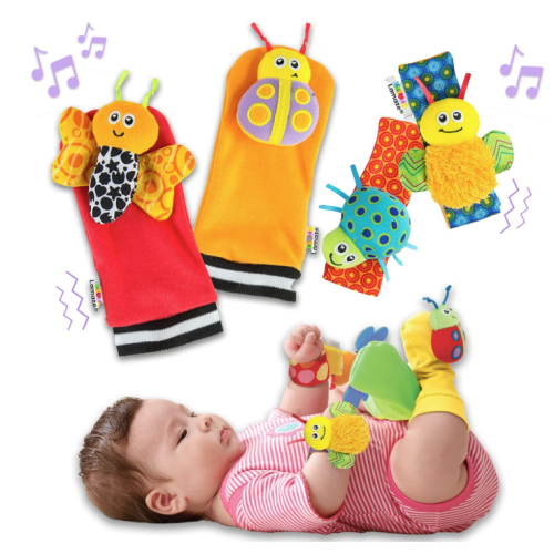 Lamaze Garden Bug Wrist Rattle & Foot Finder Set