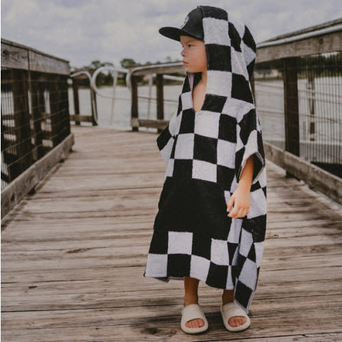 Checker Poncho Towel