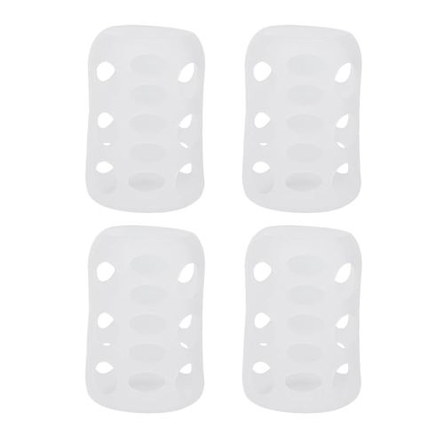 Silicone Baby Bottle Covers 4Pcs, Heat-Resistant Sleeves for Glass Bottles/Coffee Mugs, Non-Slip Grip & Baby Essentials for Newborn Parents Home Office Outdoor