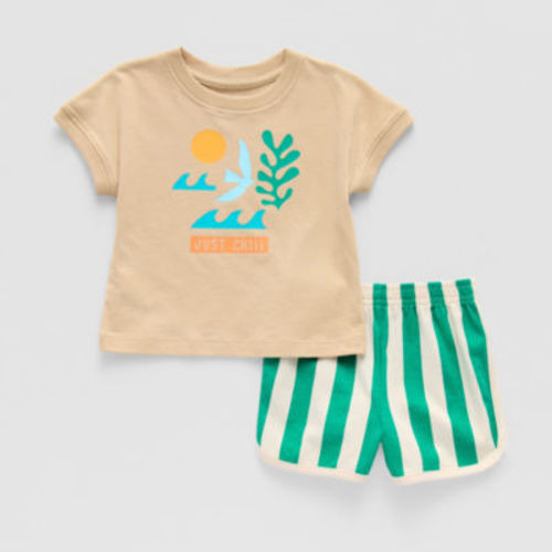 Okie Dokie Baby Boys 2-pc. Short Set