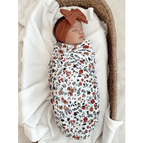 Muslin Swaddle, Autumn Ditsy Floral