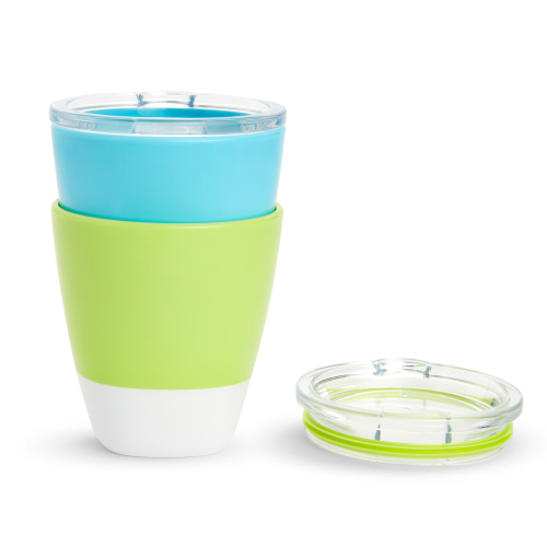 Munchkin® Splash™ Toddler Cup, 7 oz, Blue/Green, Unisex, 2 Pack