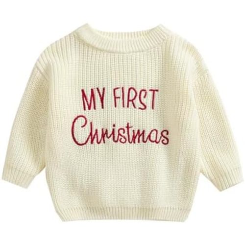 MAYUMMPY Newborn Baby Boy Girl Christmas Sweater Long Sleeve Pullover Warm Knitted Sweatshirt Fall Winter Clothes