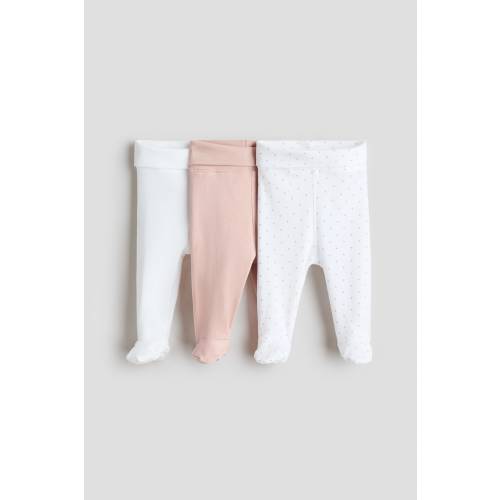 3-PACK FOLDOVER-WAIST LEGGINGS