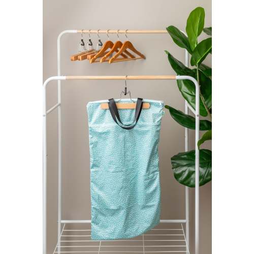 Patterned Large Zipper Hanging Wet Bag, Laundry Bag with Handles