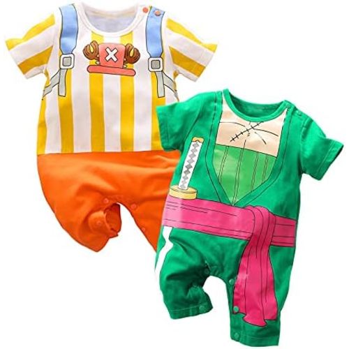 2 Pack Newborn Baby Boy Girl Romper Infant Anime Onesie Toddler Halloween Cosplay Jumpsuit Outfit Clothes