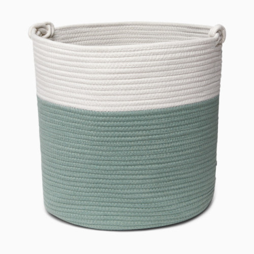 Sprucely Large Rope Basket - Sage, Single