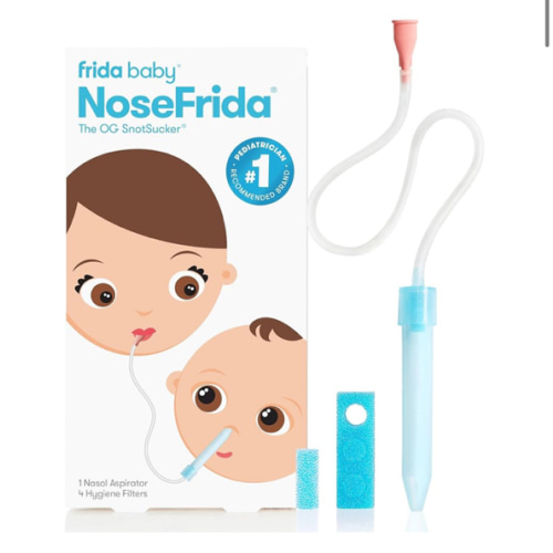 Frida Baby NoseFrida SnotSucker for Baby, Nasal Aspirator for Baby, Nose Sucker Nasal Aspirator for Allergy Relief + Congestion Relief, FSA/HSA Eligible