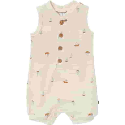 Modern Moments by Gerber Baby Boy Sleeveless Romper, Sizes 0/3 Months - 24 Months