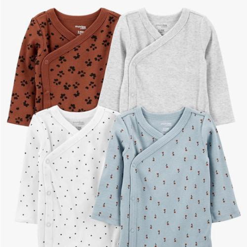 Simple Joys by Carter's unisex-baby 4-pack Side Snap Bodysuit