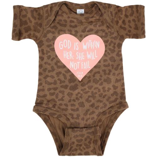 God is Within Her Onesie, NB - 12MO