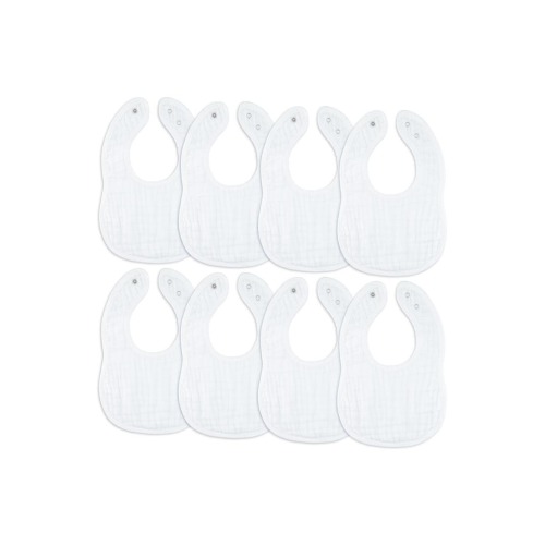 Muslin Bibs - Pack of 8
