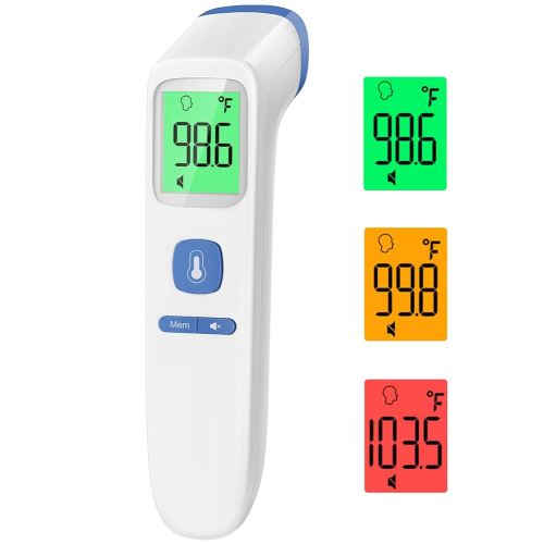 Thermometer for Adults and Kids, Digital Forehead Thermometer with Fever Alarm, Silent Mode & 35-Set Memory, Object 2 in 1 Mode, FSA/HSA Eligible