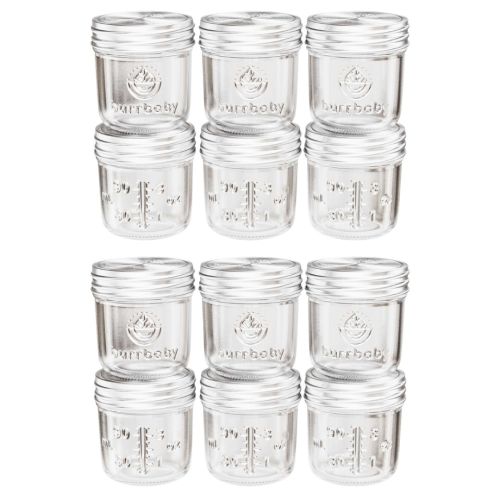3.5oz Glass Breast Milk Storage Containers
