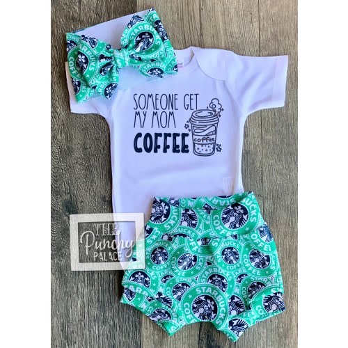 Baby Full Outfit Set / Toddler Full Outfit Set / Trendy Baby Clothes / Starbucks Baby Clothing Set