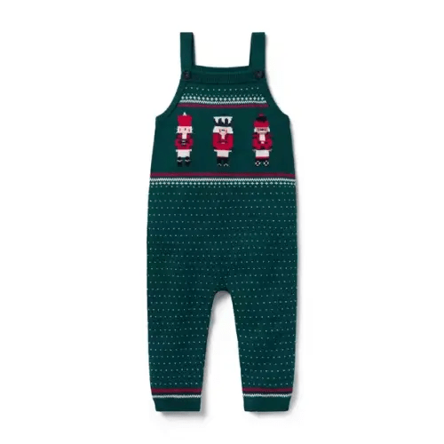 Baby Evergreen Forest Fair Isle Baby Nutcracker Sweater Overall by Janie and Jack