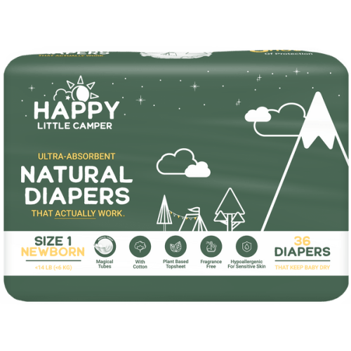 Natural, Ultra-Absorbent Baby Diapers