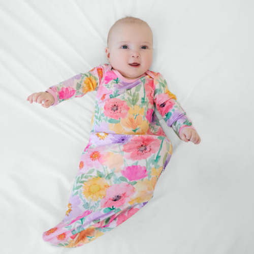 Watercolor Meadow Infant Gown