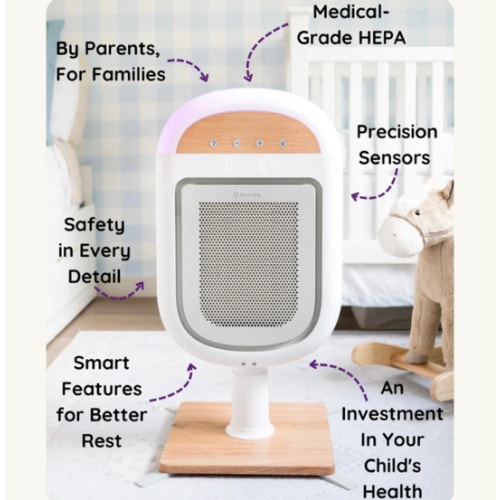 Sereniby Medical-Grade Nursery Purifier with SafeFlow™ Technology