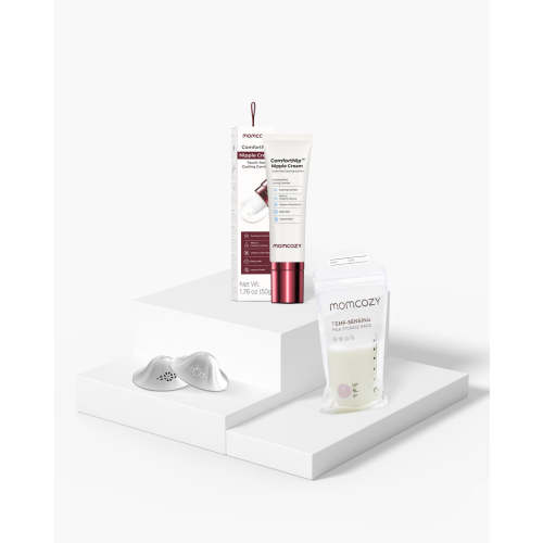 Breastfeeding Essentials Bundle: Nipple Cream, Silver Nipple Shields &